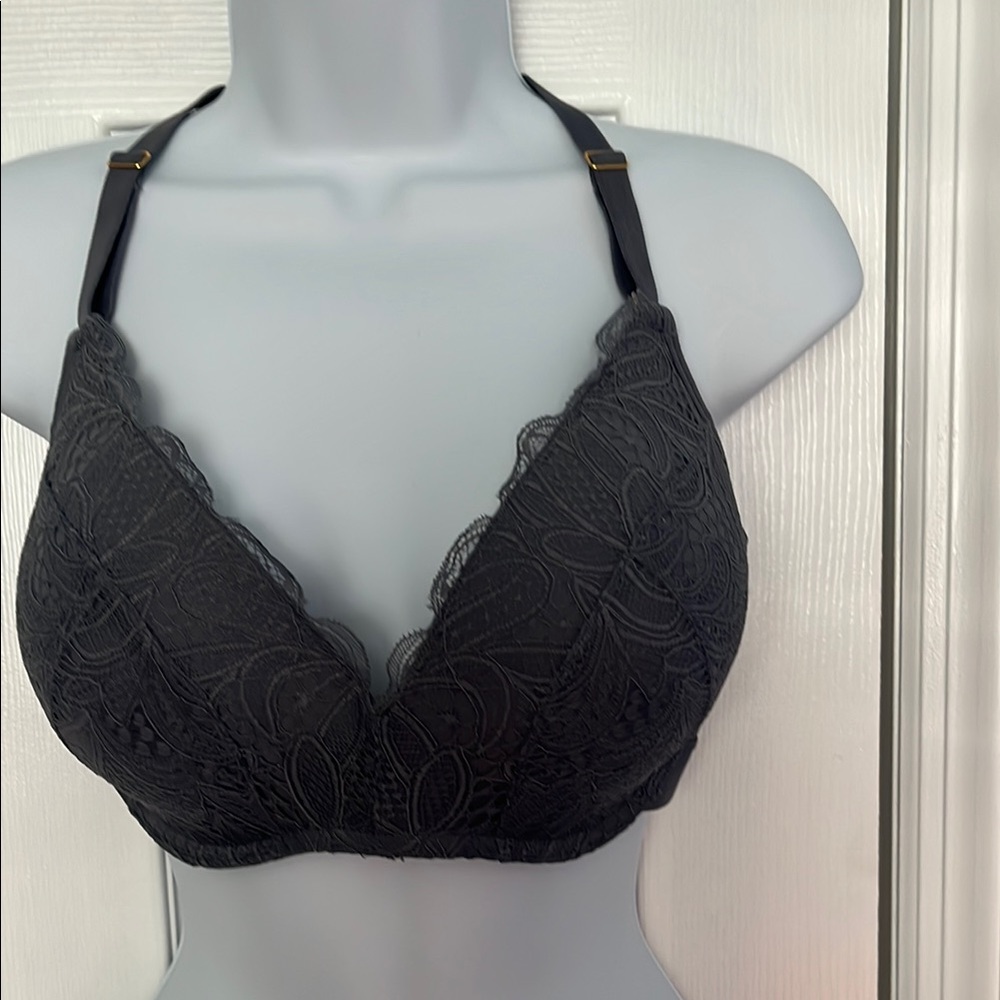 Lively Elegant gray Lace Bra